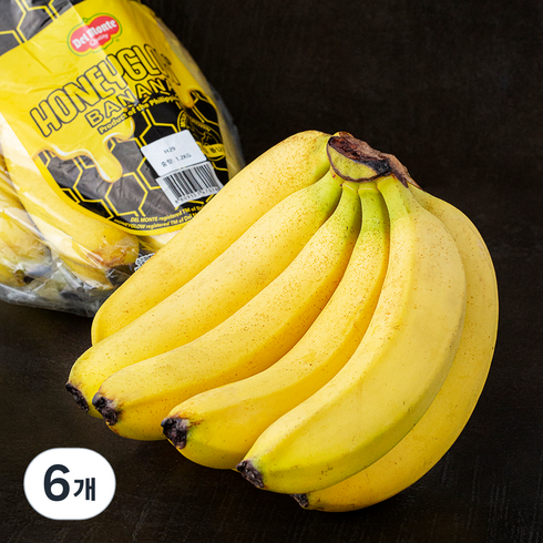 델몬트 허니글로우 고산지 바나나, 1.2kg 내외, 6개