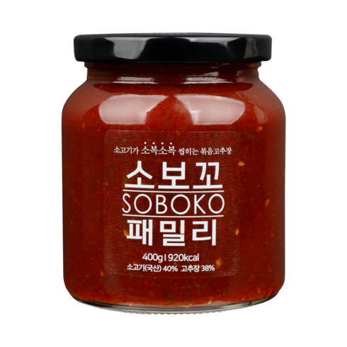 소보꼬고추장 - 소보꼬 소고기 볶음고추장, 400g, 1개