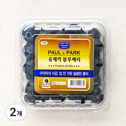 생블루베리 - 폴앤박 유레카 블루베리, 125g, 2개