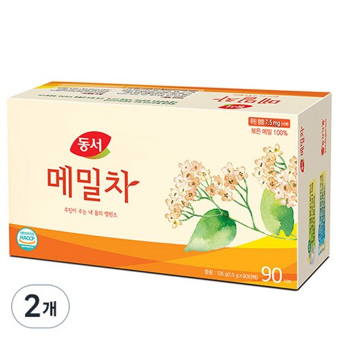 동서 메밀차 티백, 1.5g, 90개입, 2개