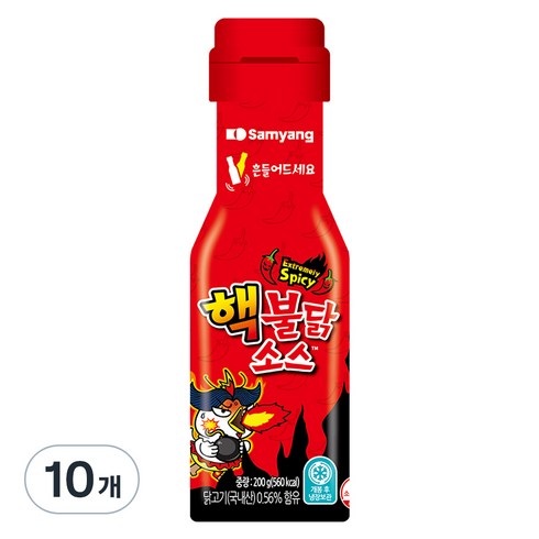 핵불닭소스 - 삼양 핵불닭소스, 200g, 10개