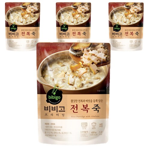 비비고 전복죽, 420g, 4개