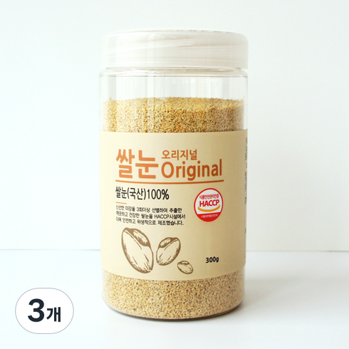 바비조아 쌀눈 오리지널, 300g, 3개