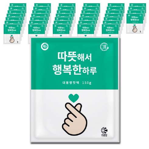 해피데이 행복한 핫팩 대용량 군용 150g, 40개