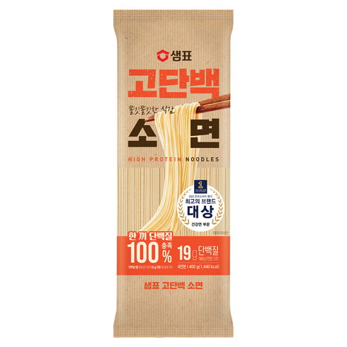 샘표 고단백 소면, 1개, 400g