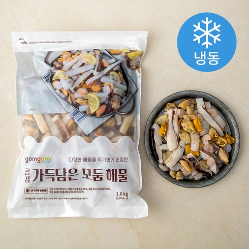 팔보채5세트(해물모듬소스총2.85kg - 곰곰 가득담은 모둠 해물(냉동), 1.6kg, 1개