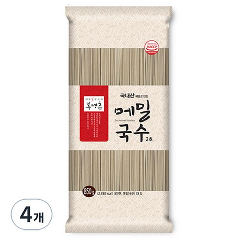 봉평촌 메밀국수 2호, 850g, 4개