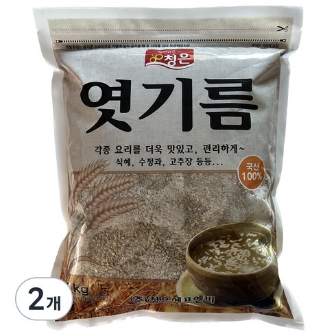 엿질금 - 청은에프엔비 엿기름가루 국산, 1kg, 2개