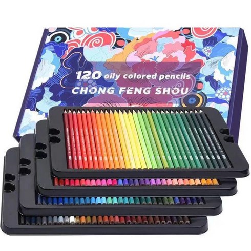 유성색연필 - 컬러링 드로잉 유성 색연필, 120색, 1개
