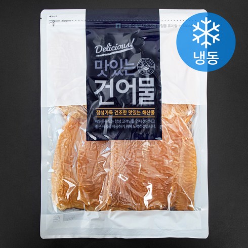 마른오징어 - 해맑은푸드 마른오징어 몸통 소소 5미 (냉동), 200g, 1개