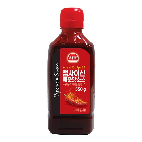 매운소스 - 사조해표 캡사이신 매운맛소스, 550g, 1개