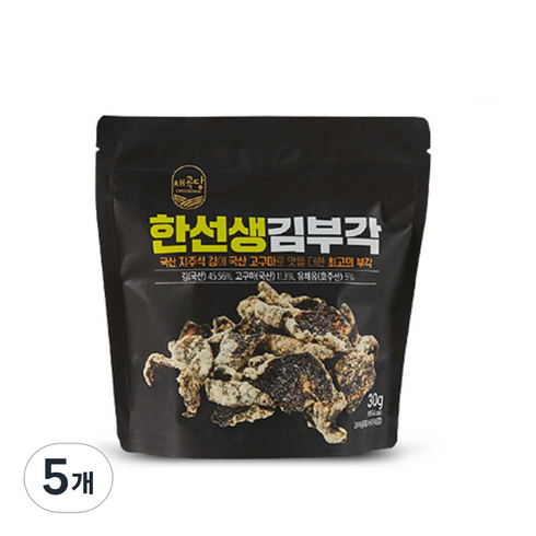 채곡당 한선생 김부각, 30g, 5개