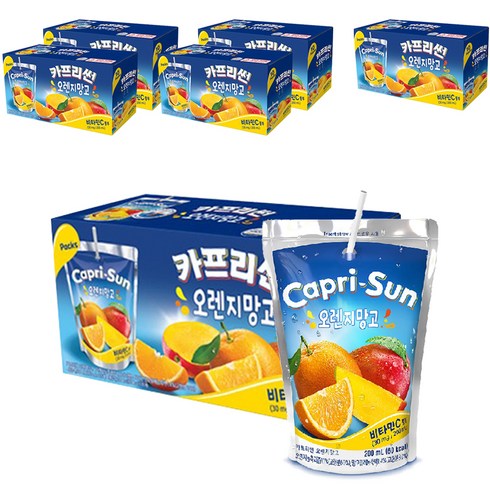 농심 카프리썬 오렌지망고, 200ml, 60개