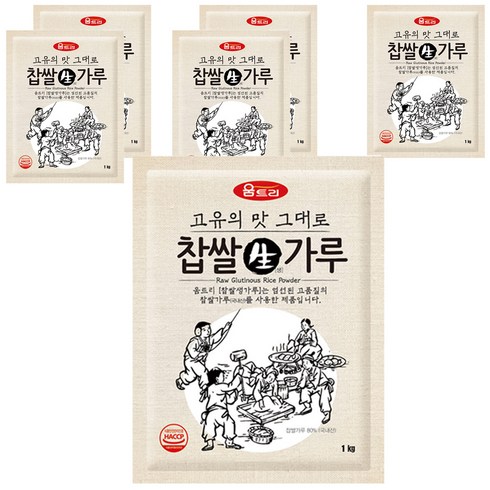 움트리 찹쌀생가루 1KG, 6개