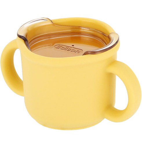 에디슨컵 - 에디슨 프리미엄 실리콘 트레이닝 컵 150ml, 옐로우, 1개