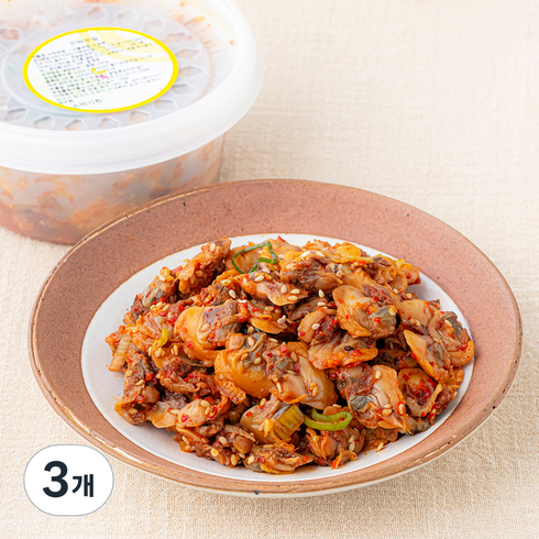 반찬천국 꼬막 무침, 250g, 3개