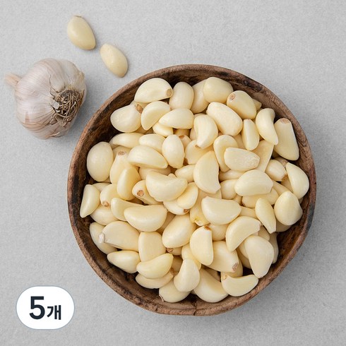 국내산 창녕 깐마늘, 1kg, 5개