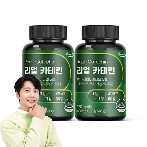 퍼니트 리얼 카테킨 800mg, 60정, 2개