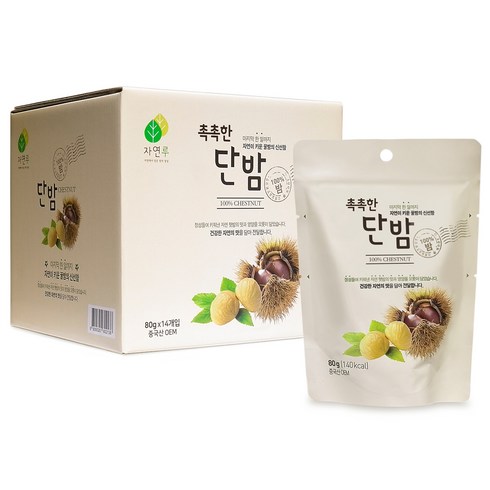 자연루 촉촉한 단밤, 80g, 14개