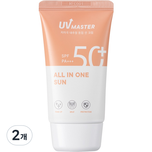 토니모리 유브이 마스터 올인원 선크림 SPF50+ PA+++, 2개, 50ml