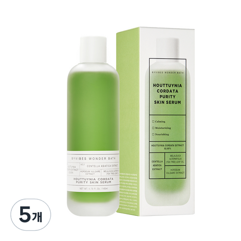 원더바스 어성초 청결 세럼, 140ml, 5개