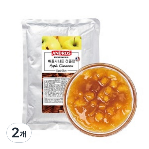 앤드로스 애플시나몬 리플잼, 1kg, 2개