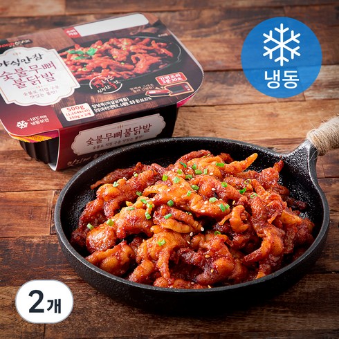 야식만참 숯불 무뼈 불닭발 2개입 (냉동), 500g, 2개