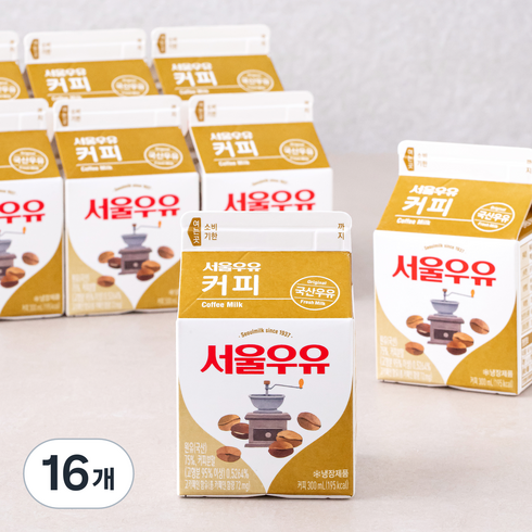서울우유 커피, 300ml, 16개