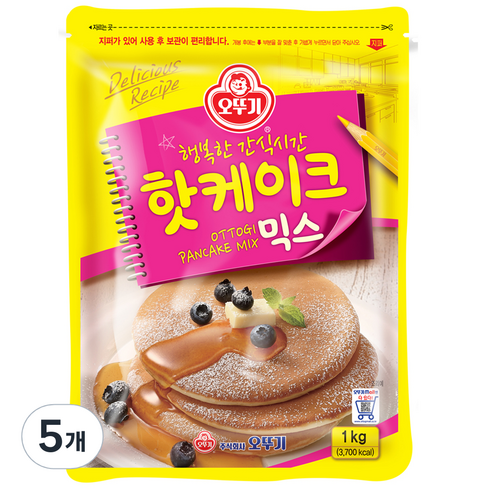 오뚜기 핫케이크 믹스, 1kg, 5개