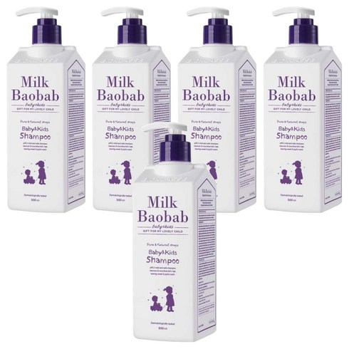 밀크바오밥 베이비 앤 키즈 샴푸, 500ml, 5개