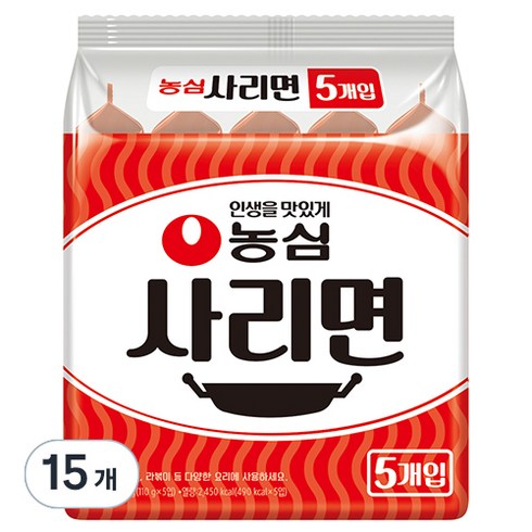 사리면 - 농심 사리면 110g, 15개