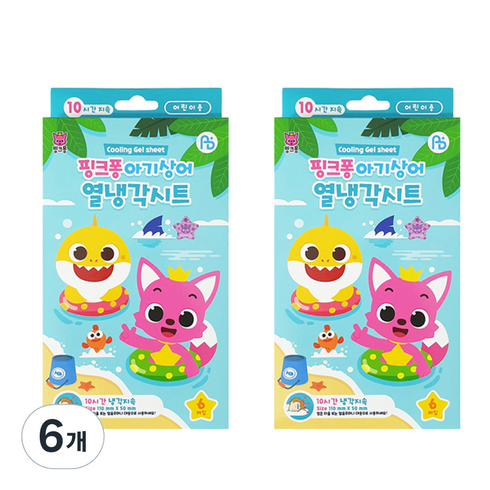아텍스 핑크퐁 열냉각시트, 6개입, 6개