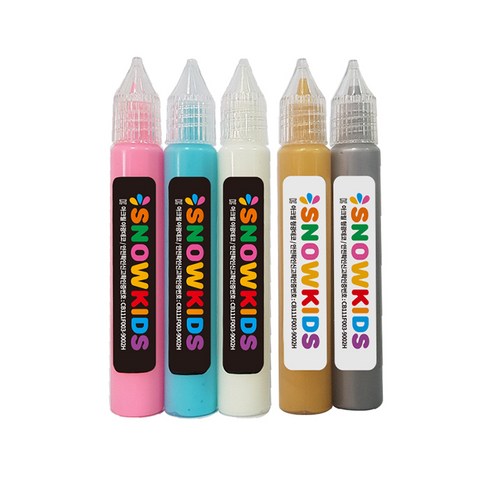 아크릴데코 17ml 스페셜5색 물감, 1세트