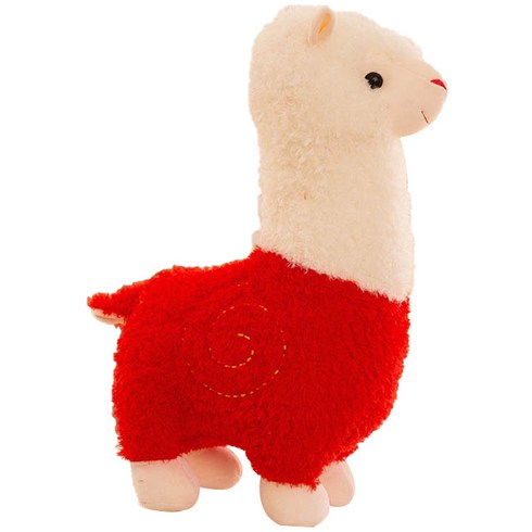 네이처타임즈 복슬복슬 알파카 인형, 레드, 46cm