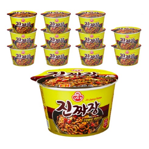 오뚜기 진짜장 컵라면, 115g, 12개