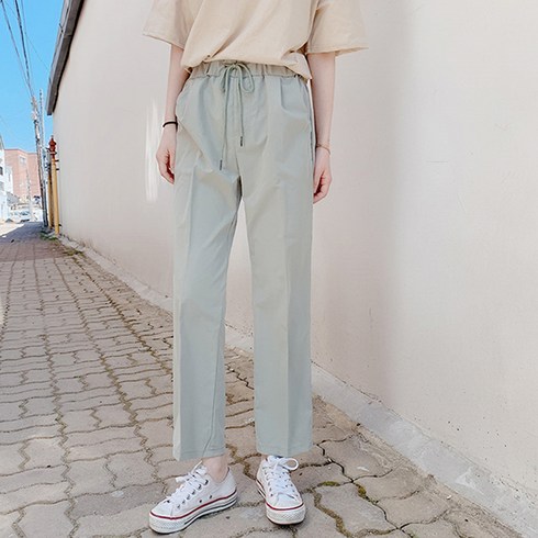 오키진 여성용 썸머 쿨링 밴딩 팬츠