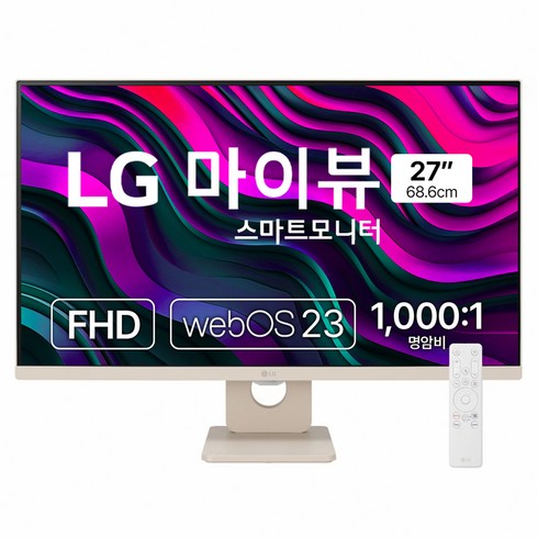 스마트모니터 - LG전자 FHD 마이뷰 스마트 모니터, 68.6cm, 27SR50FE