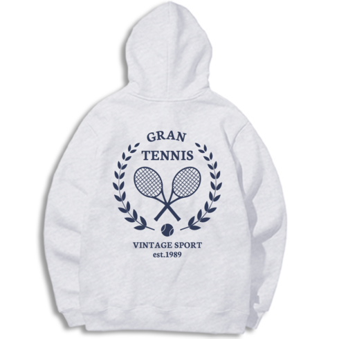 그랜피니 클래식 테니스 자수 후드 티셔츠 GFHT013