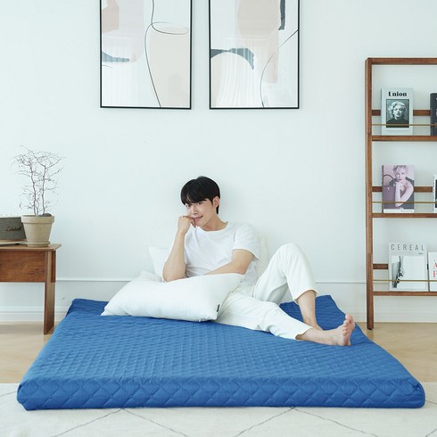 리브맘 세븐존 퀼팅누빔 매트리스 11cm, 블루