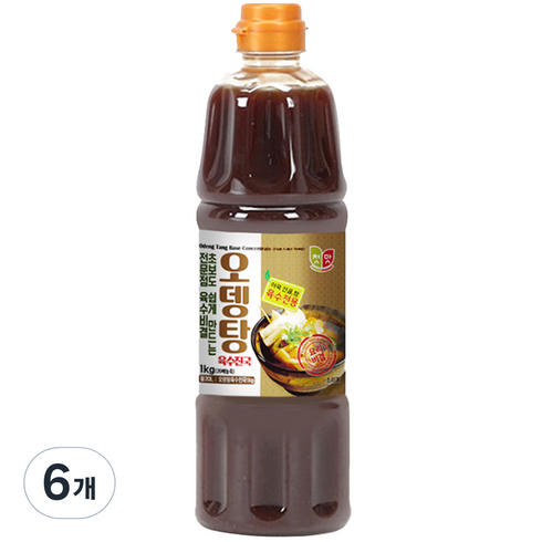 오뎅육수 - 첫맛 오뎅탕 육수 진국, 1kg, 6개