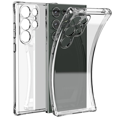 누아트 프로스트 풀 범퍼 투명 젤리 휴대폰 케이스 2p