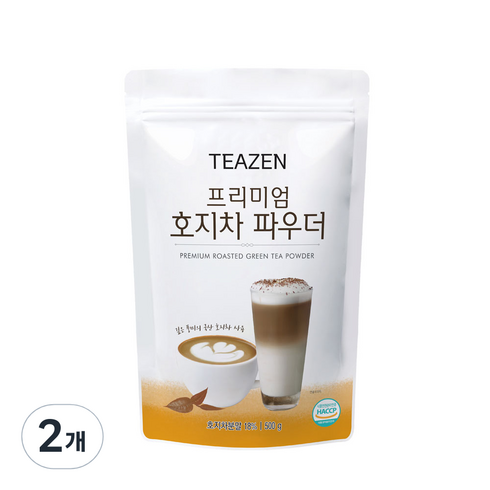 호진지호 - 티젠 프피미엄 호지차 파우더, 500g, 1개입, 2개