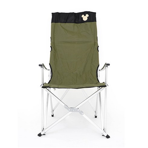 2023년 가성비 최고 릴렉스체어 - 패밀리 디즈니 캠핑 미키 접이식 릴렉스 캠핑 체어, 카키, 1개
