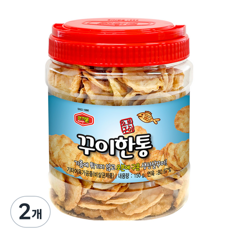 머거본 꾸이한통 어포, 150g, 2개