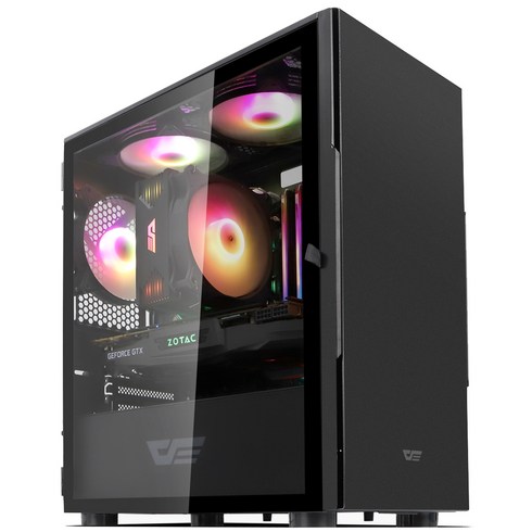 로켓PC Beta AMD No 1. 블랙 조립컴퓨터 본체 (AMD 라이젠3 3300X GTX1660슈퍼 6GB WIN미포함 삼성 16GB SSD 256GB ), 기본형