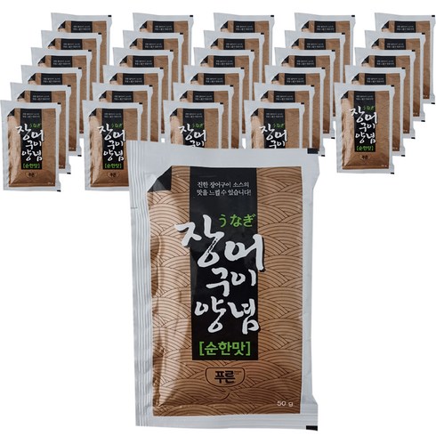 장어소스 - 푸른식품 장어구이 순한맛 소스, 50g, 100개