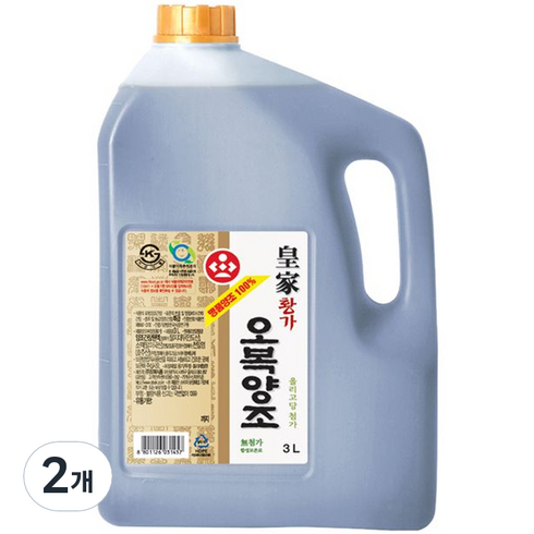 오복 황가 양조간장, 3L, 2개