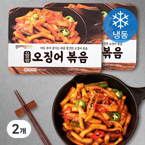 곰곰 오징어 볶음 (냉동), 500g, 2개