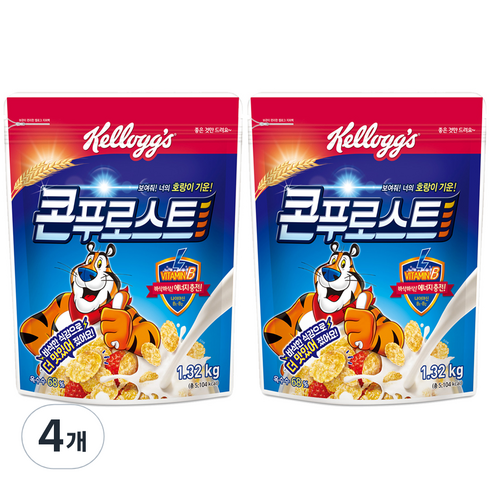 콘푸로스트 - 켈로그 콘푸로스트 시리얼, 1.32kg, 4개