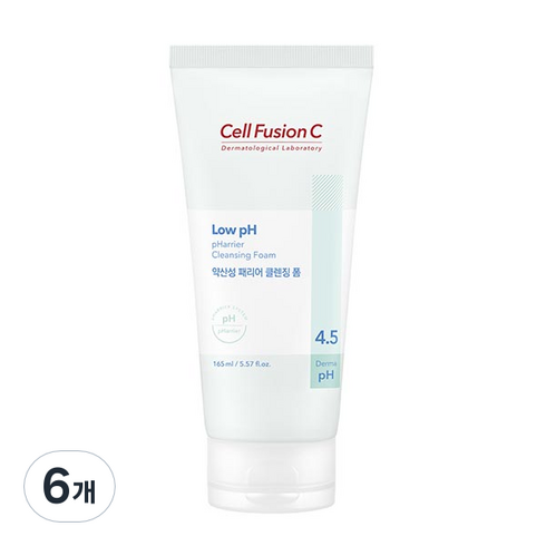 셀퓨전씨 약산성 패리어 클렌징폼, 6개, 165ml